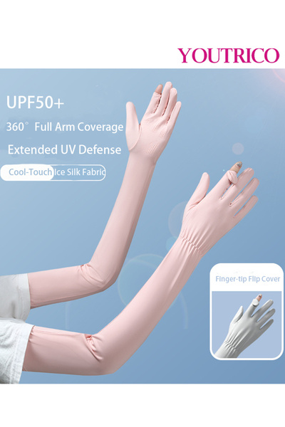 Youtrico Sun Protection Gloves Summer Cycling Fingerless Gloves for Driving