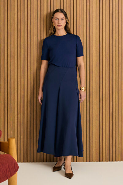 Aker Kuplu Crep Kloş Etek