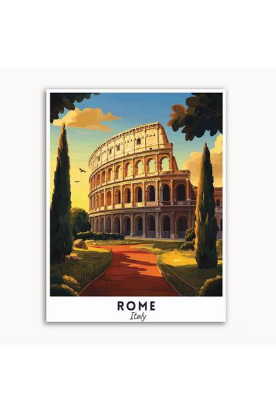 tuvart Sayılarla Boyama Seti Dünya Şehirleri 40x50cm, İtalya ROMA