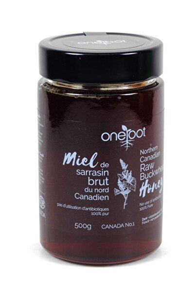 Oneroot One Root Buckwheat Honey 500g, unprocessed, unheated, and rich in antioxidants and vitamins