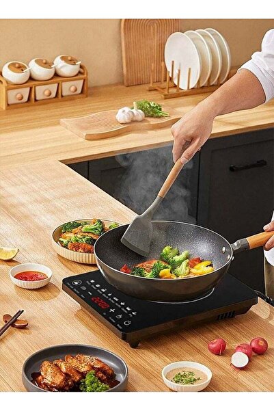 fulina 2200W Induction Cooktop Cooker,Black Crystal LED Touch Screen,Fast Heating,Suitable for Hotel/Home