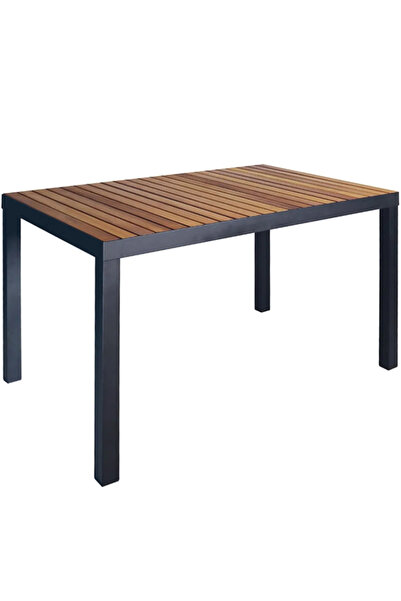 Aluseat Iroko Tablalı Alüminyum Masa 100x160