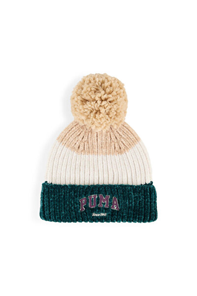 Puma 02605202 Varsity Beanie Varsity Gre Bej - Siyah - Beyaz Kadın Bere