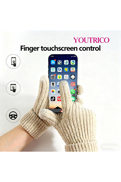 Youtrico Women's Winter Warm Lined Gloves, Solid Color