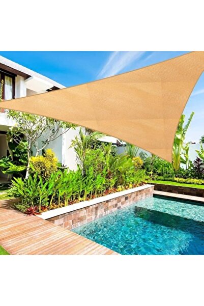Artenova Triangular sunshade canopy with hanger, 180 g/m², rope included, 3 x 3 x 3 m