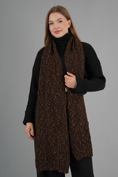 ALEXANDERGARDI Eșarfă lungă de tricotat cu detaliu de tricotat (E24-ATKI-KDN)