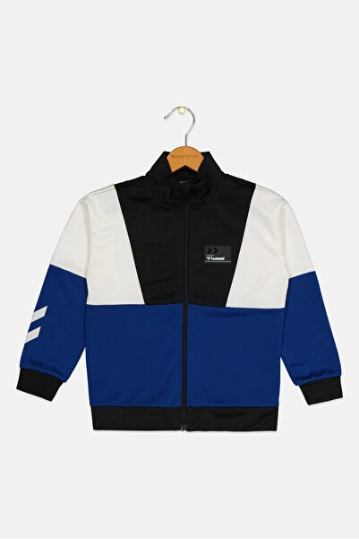 hummel Kids Boy Brand Logo Long Sleeve Track Jacket, Multicolor