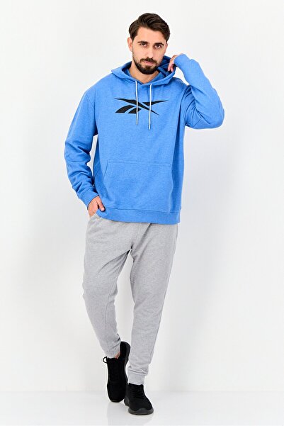 Reebok Men Sportswear Fit Long Sleeve Training Hoodie, Blue
