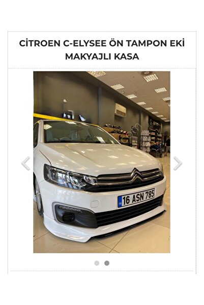 KARLIK DÜNYASI Citroen C-ELYSEE MAKYAJLI ÖN TAMPON EKİ