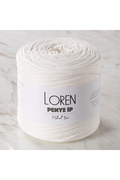 Bİ DÜNYA SHP Loren Combed Cotton Fabric Hand Knitting Yarn Cream - 34 - 34489