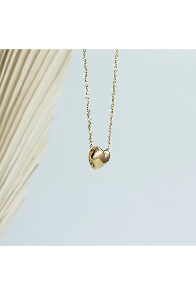 OEM Silver Necklace Golden Heart Maxi