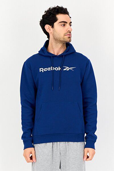 Reebok Men Sportswear Fit Long Sleeve Outdoor Hoodie, Blue