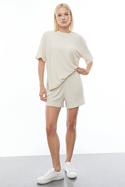 PAULMARK Σορτς με υφή με τσέπες