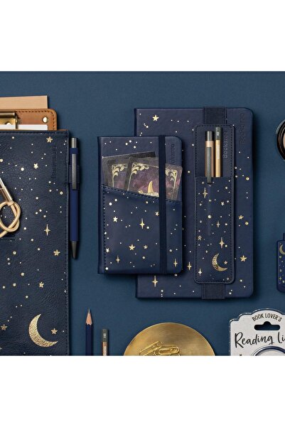 İF Bookaroo Pocket Notebook (A6) Moon & Stars Design
