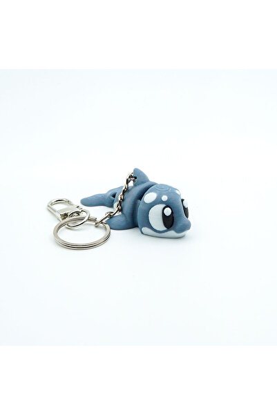 OEM Orca Keychain, Articulated Figurine, 3D, Flexi Keychain for Backpack, Bag or Keys