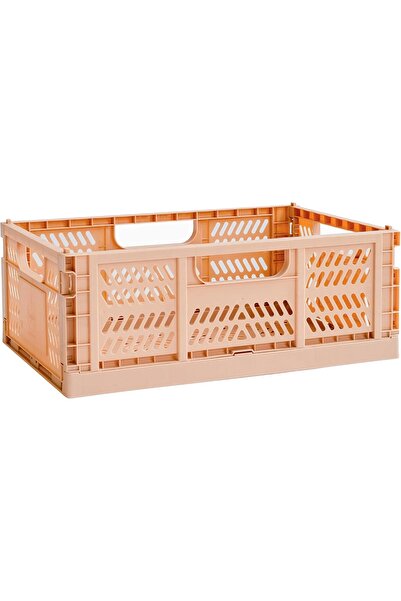 3 Sprouts Modern Foldable Crate - Large - Clay