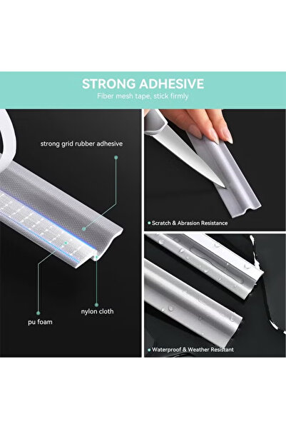 Generic Self Adhesive Window Gap Sealing Strip Windproof Seal Strip Weather Stripping Door Seal Strip 2M