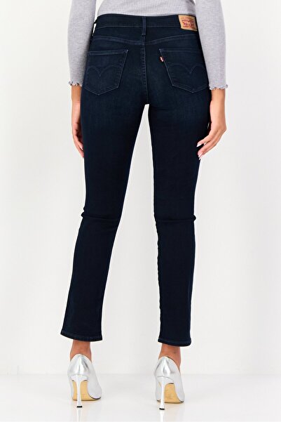 Levi's Women Bootcut Fit Washed Stretchable Jeans, Navy