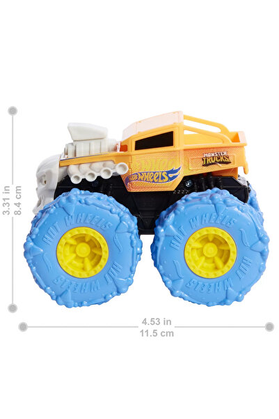 HOT WHEELS MONSTER TRUCK CAR TWISTER TREDZ BONE SHAKER ORANGE SCALE 1:43