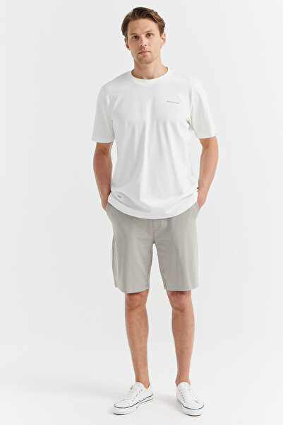 PAULMARK Pantaloni scurți pentru bărbați cu curea în talie