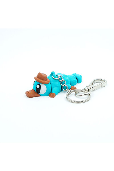 OEM Platypus Keychain, Articulated Figurine, 3D, Flexi Keychain for Backpack