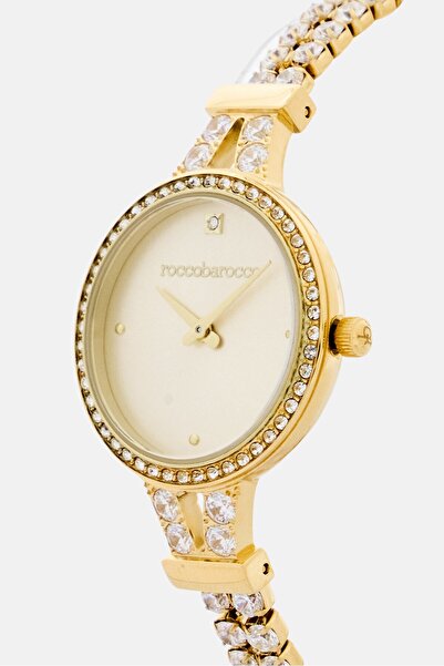 Roccobarocco Women RB3534L-04M Quartz Stainless Steel Watch 28 mm, Gold