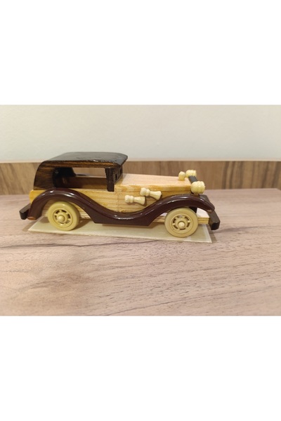 BalıkHediyelik AHŞAP NOSTALJİK ARABA / AHŞAP ARABA –MDL1005