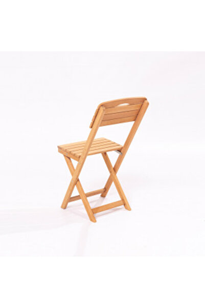 Artenova Garden furniture set - Bistro terrace with 2 chairs and 1 table, foldable, solid wood