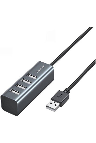 AWEI CL-122T Type-C Extender USB 2.0 Docking Station (Gray)