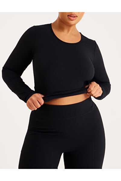 Pretty Little Thing PRETTYLITTLETHING top, black