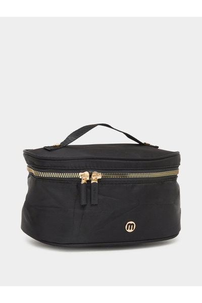 Styli Gold-Toned Zip-Around Wash Bag with Top Handle