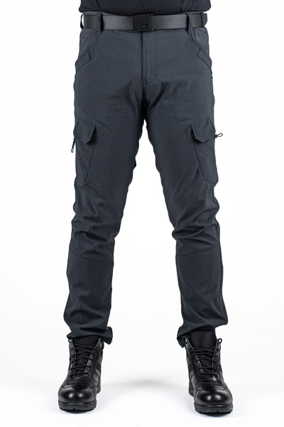 LİKRA Pantaloni cargo tactici din material elastic negru pentru bărbați – cu ...