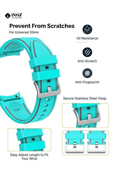 ineix Silicone Replacement Strap For Universal 20 mm