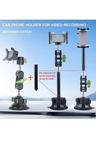 Generic Car Phone Mount for Video Recording – Universal Magic Arm Suction Holder
