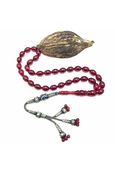 KANUNİ TESBİH Arpa croială Kazaz Mărgele de rugăciune cu ciucuri, culoare cir...