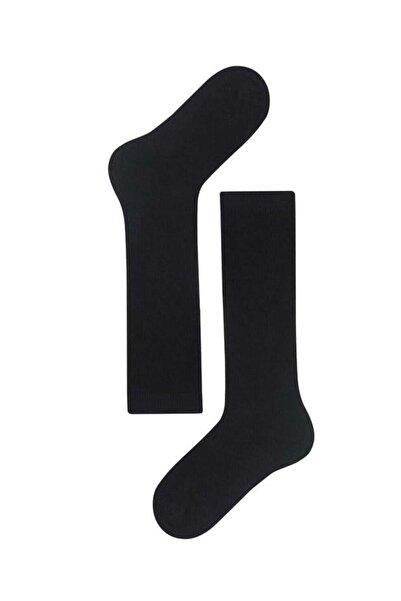 BONY SOCKS Sosete de bază pentru copii, până la genunchi, negri