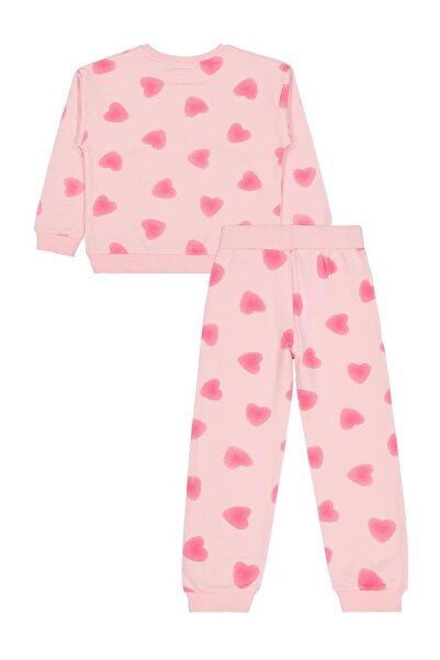 Civil Girls Kalp Printed 6-9 Years Old Tracksuit Set - Pink 7-8 Years Old