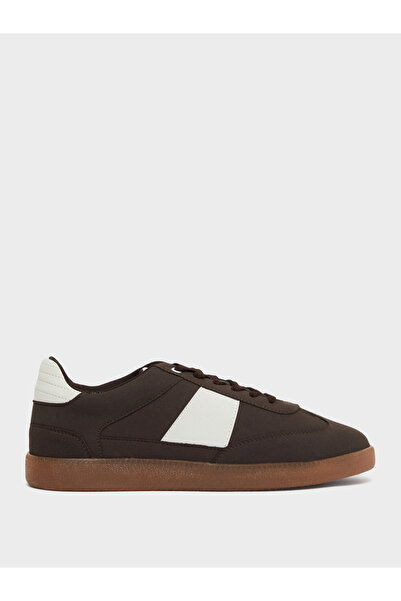 Styli Color Block Suede Lace Up Sneakers