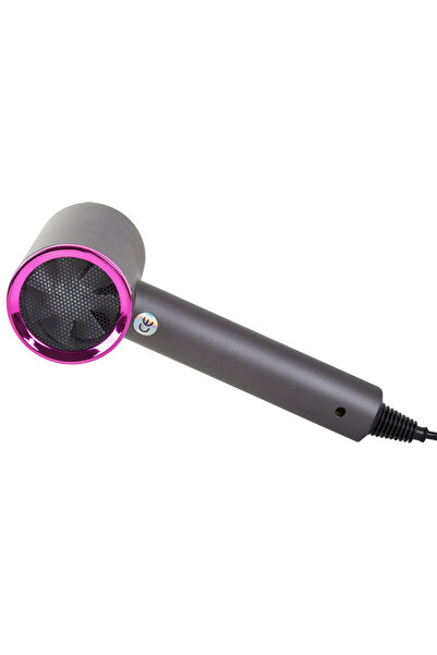 zola Hair dryer, adjustable, with LED, 3-step temperature control, power 2800 W, grey/pink