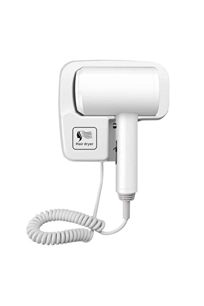 zola Wall mounted hair dryer, 1200W, 230V, white, 2-stage air regulation, overheating protection