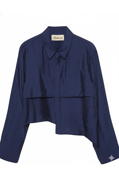 swanco Asimetrik Gömlek