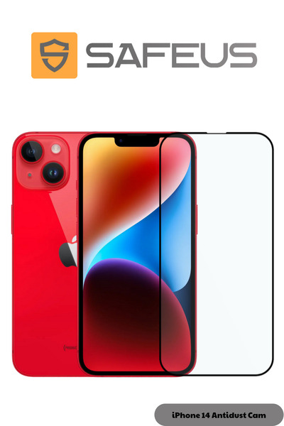 SAFEUS واقي شاشة زجاجي من الياقوت لا يترك بصمات الأصابع لهاتف iPhone 14