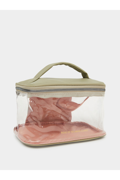 Styli Transparent Zip-Around Wash Bag with Top Handle