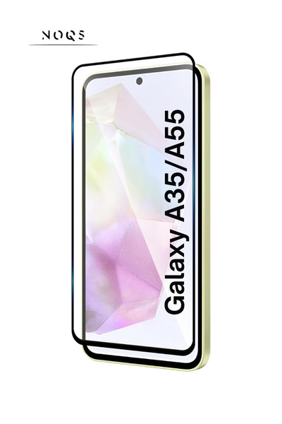 Noqs واقي شاشة من الزجاج المقوى المضاد للكهرباء الساكنة متوافق مع A35/A55