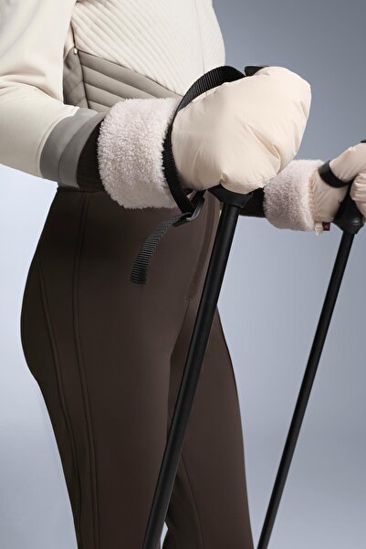 Oysho Padded sheepskin mittens