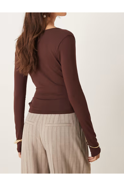 Miss Selfridge Miss Selfridge blouse, brown