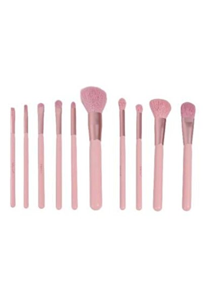 ruby face مجموعة فرش المكياج - 10 قطع، ألوان عشوائية