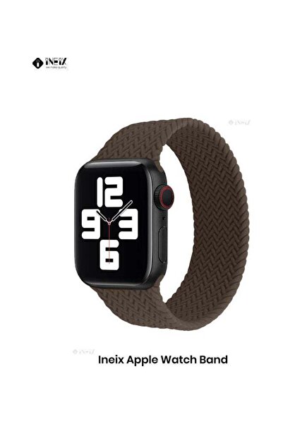 ineix Braided Solo Loop Stretchable Replacement Strap For Apple Watch