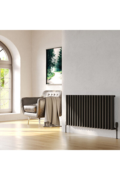 Lojimax Alüminyum Dekoratif Radyatör Albite 600x600mm 11 Dilim Antrasit