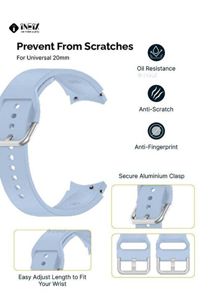 ineix Silicone Replacement Strap For Universal 20 mm